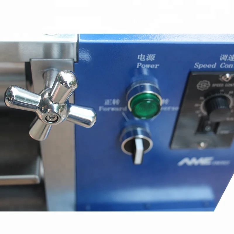 Automatic heat rolling roller pressing machine for lithium ion battery electrode