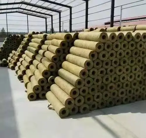 Factory direct sales of low price high quality rock wool pipe used for pipeline anti-corrosion insulation