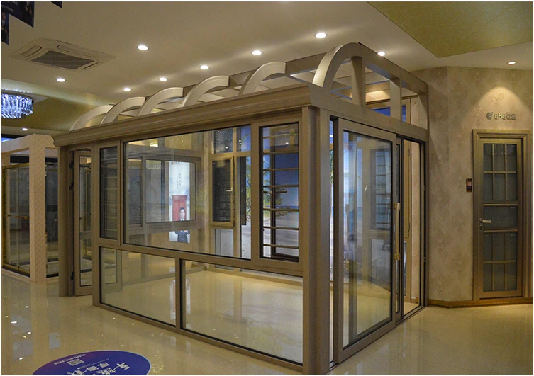 House window glass design prefab sun porch patio screen enclosure for home garden design balcony window aluminum fram sunroom
