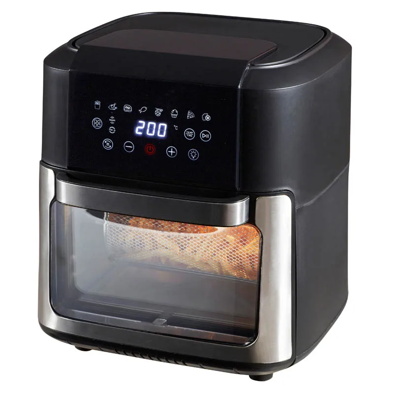 2024 hot selling multifunctional 11L big capacity digital glass window electric rotisserie air fryer