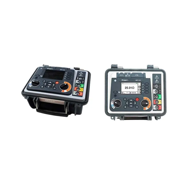 Megger DET2/3 Earth Ground Tester 50M KIT LG1/P1/P2/P3/P4/P5  Memory Storage and USB Download