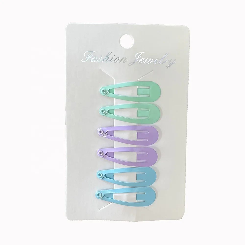 Small Glitter Kids Hair Clips 3 CM Mini Snap Hair Barrettes For Little Girl