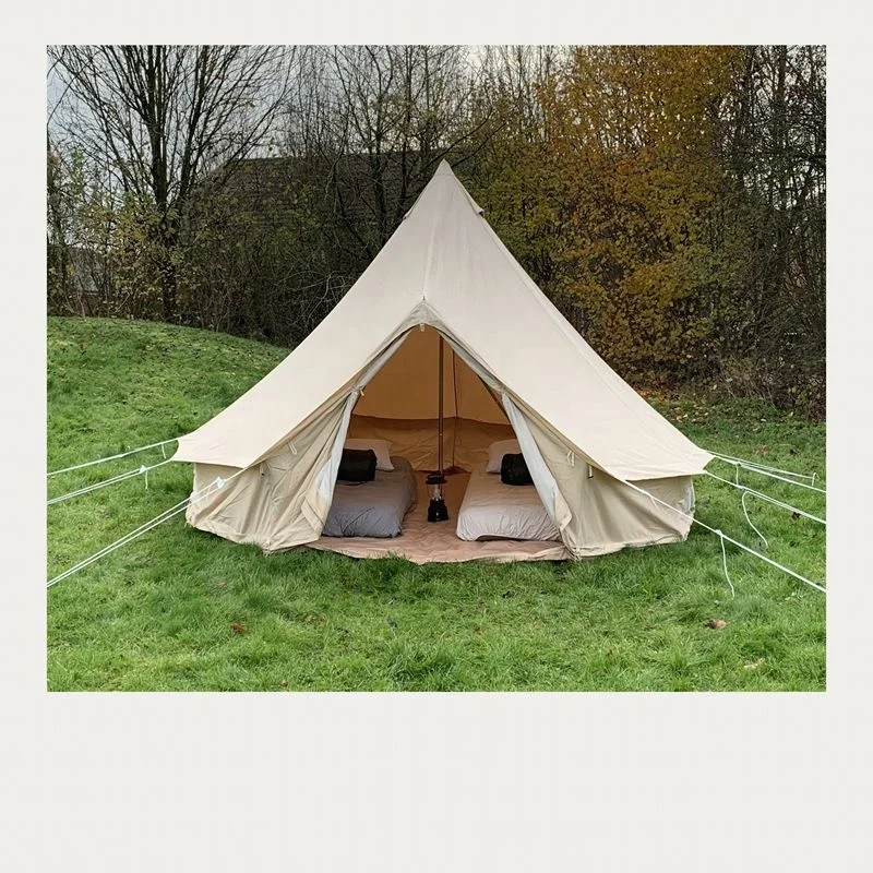 Outdoor Fireproof Canvas Glamping Tent Flame Retardant Tent for Adventure Travel