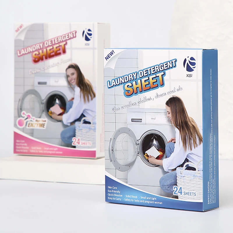 Fresh Scent Laundry Detergent Sheets Pre-measured Eco Cleaning Strips for HE Machine