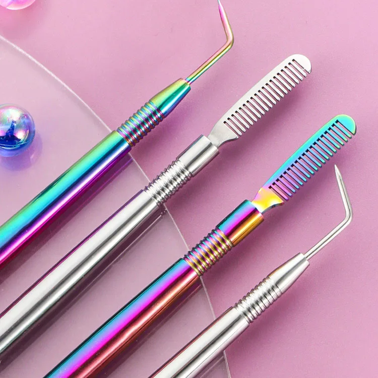 Beauty Eyelash Lift Perm Tool Stainless Steel Lash Separating Rods Eyelash Perm Lifting Stick