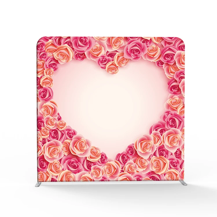 Custom Double Side Tension Fabric Backdrop Display Stand 8x8