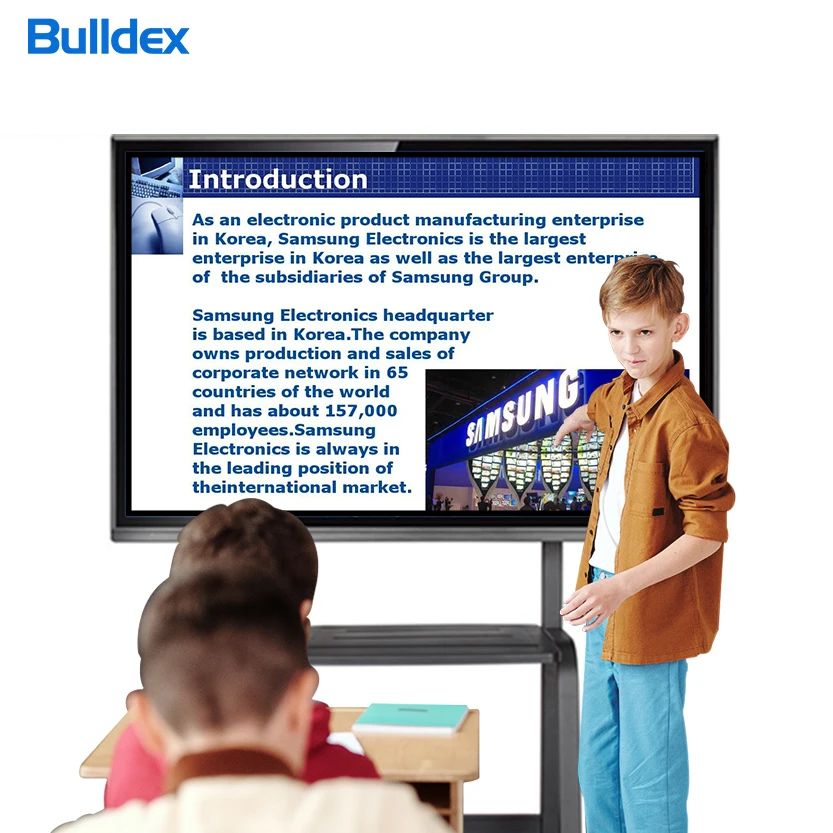 Bulldex Wholesale 55 inch LED projection touch screen All In One Flat Panels Smart Interactive Whiteboard