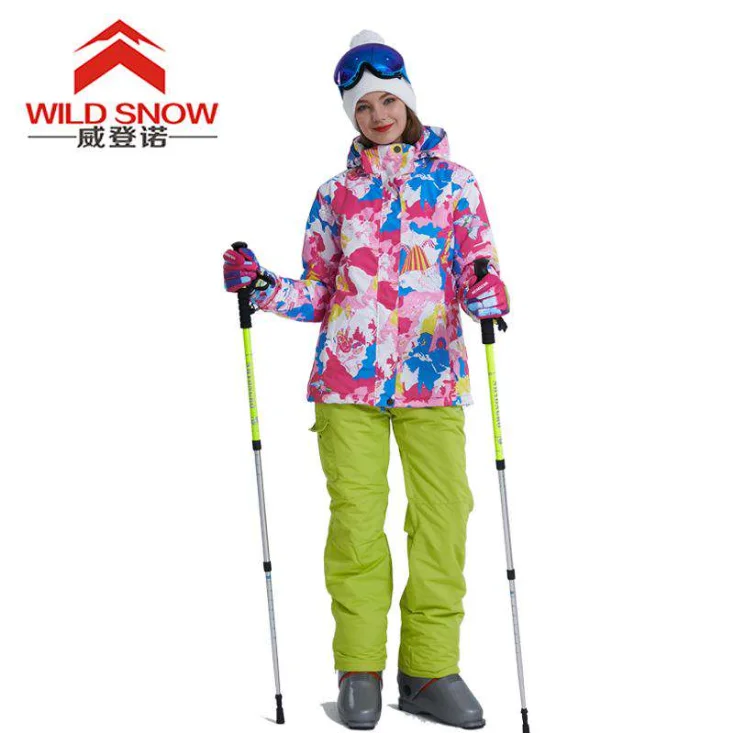 
China factory Custom 3M thinsulate women ski jacket for outdoors 