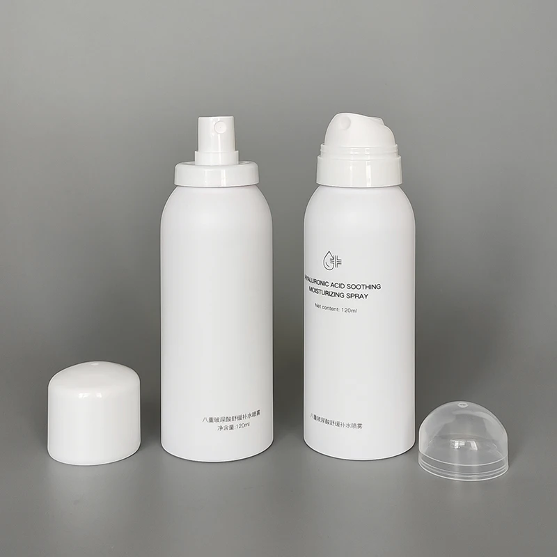 Wholesale cheap aluminum silver mist cosmetics 100ml OEM labelscosmetic spray bottle