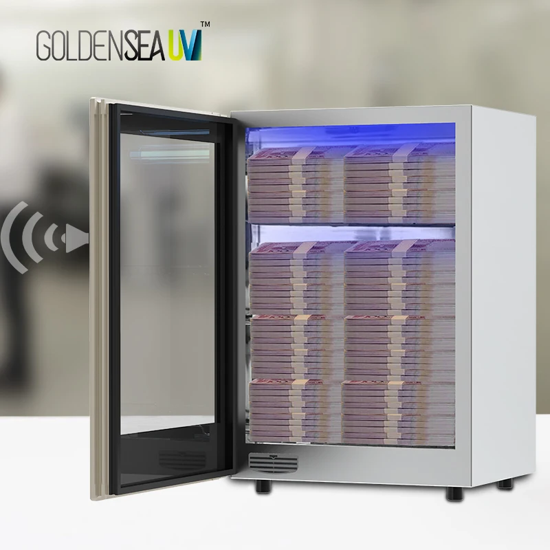 
68L 3 Layers 22,000pcs Bank Note Ultraviolet UVC Germicidal UV Cash Sterilizer Disinfection Cabinet 