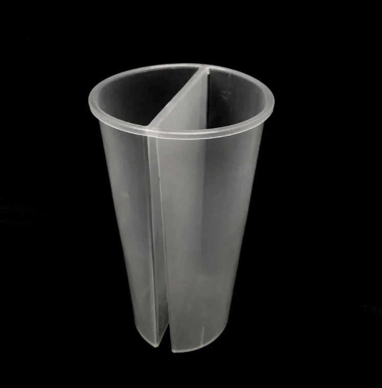  500ml 360ml 750ml thicken Custom logo colorful PP disposable hard plastic double grid sharing