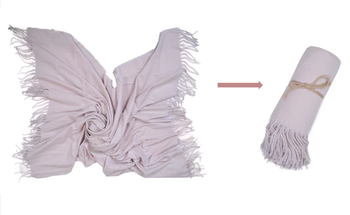 Fluffy Pure Baby Pink Solid Elegant Color Ribbon Bow Gift Polyester Feather Yarn Knitted Throw Blanket