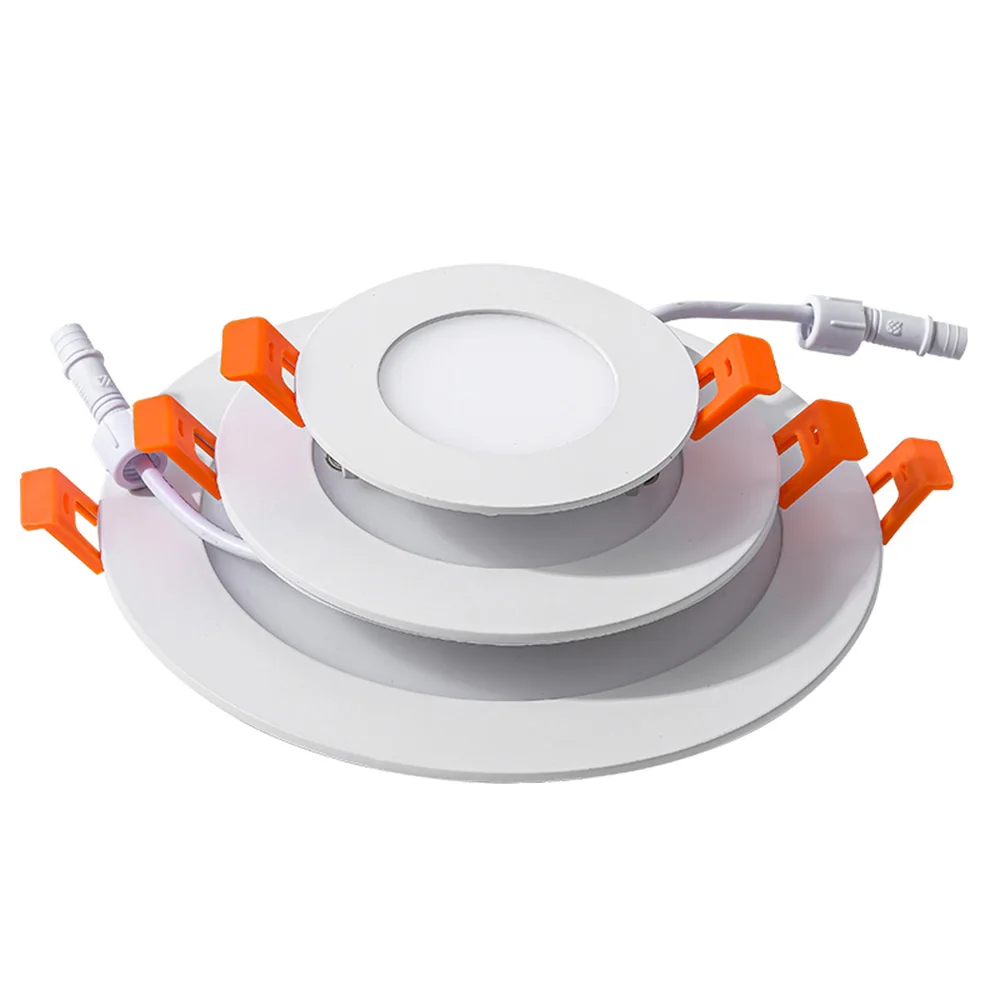 Recessed Mounted Indoor Ceiling Lighting Home 4 Inch 6 Inch  9w 12w Smd2835 Round Slim Led Panel Light