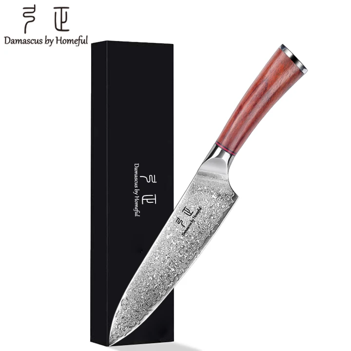 High Quality Damascus Chef Knife Set Handmade VG 10 Steel Kitchen knife