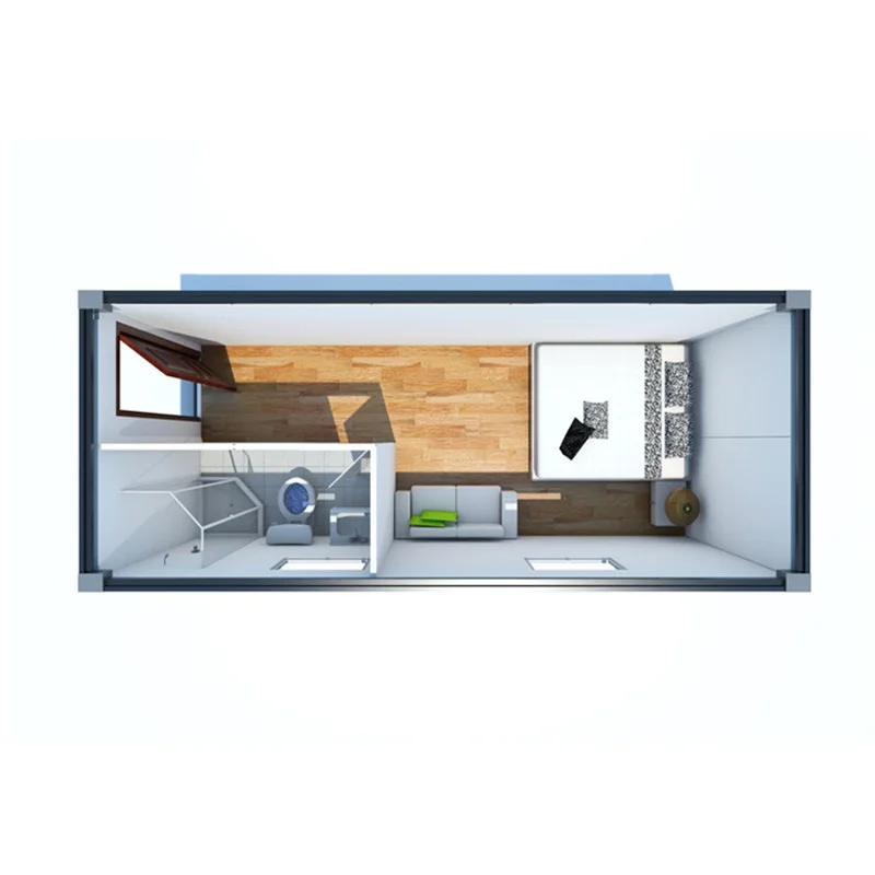 Steel frame duplex mobile home detachable tiny house container portable prefabricated chicken poultry farm house