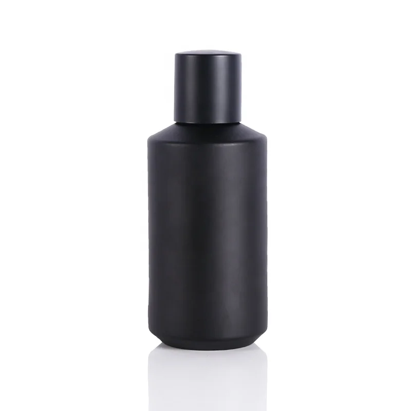Customized Matte black 100ml atomizer perfume bottle