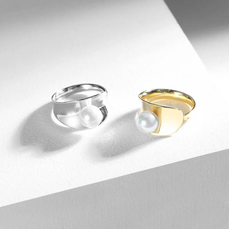 Pearl Rings Mountings Designs Sterling Silver Pearl Ring Jewelry For Girls