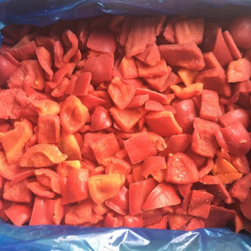Seasonal Vegetables IQF Frozen Bell Pepper/capsicum Dice/Strip