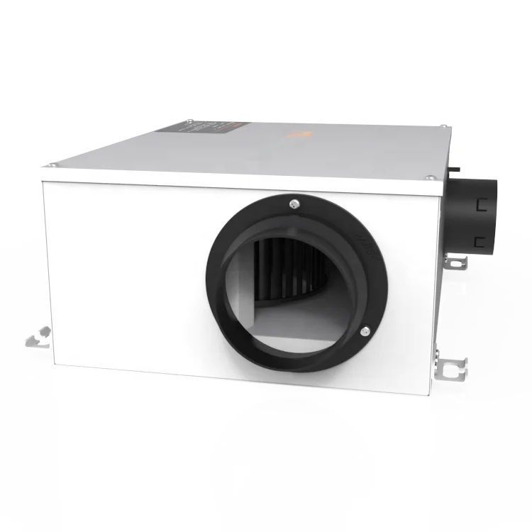 Wholehouse Multi-Port Ventilators HVAC System 450m3/h Stainless Steel Ventilation Fan Multiple Connection To Each Room