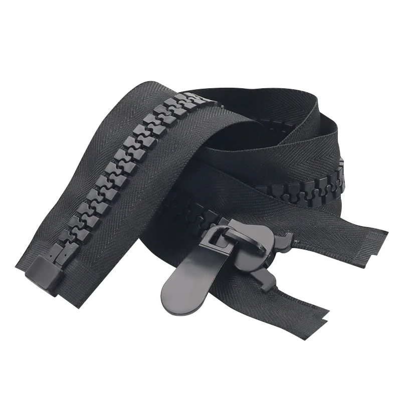 OCO Manufacturer custom big zipper resin zipper extra-large 20# black zipper for sewing Tent Bag sewing accessories