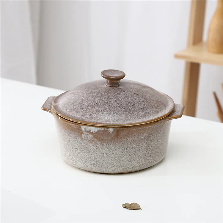 
Noble exquisite cooking pot casserole restaurant hotel cheap custom round large ceramic soup pots for kitchen 