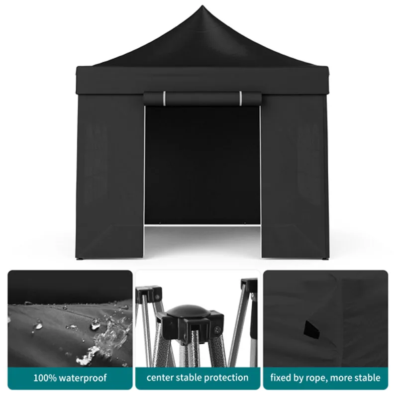 Folding Shade Cloth Tent Advertising Thickened Dustproof Retractable Tent Rainproof Cover Tarpaulin Canopy Awning Tent