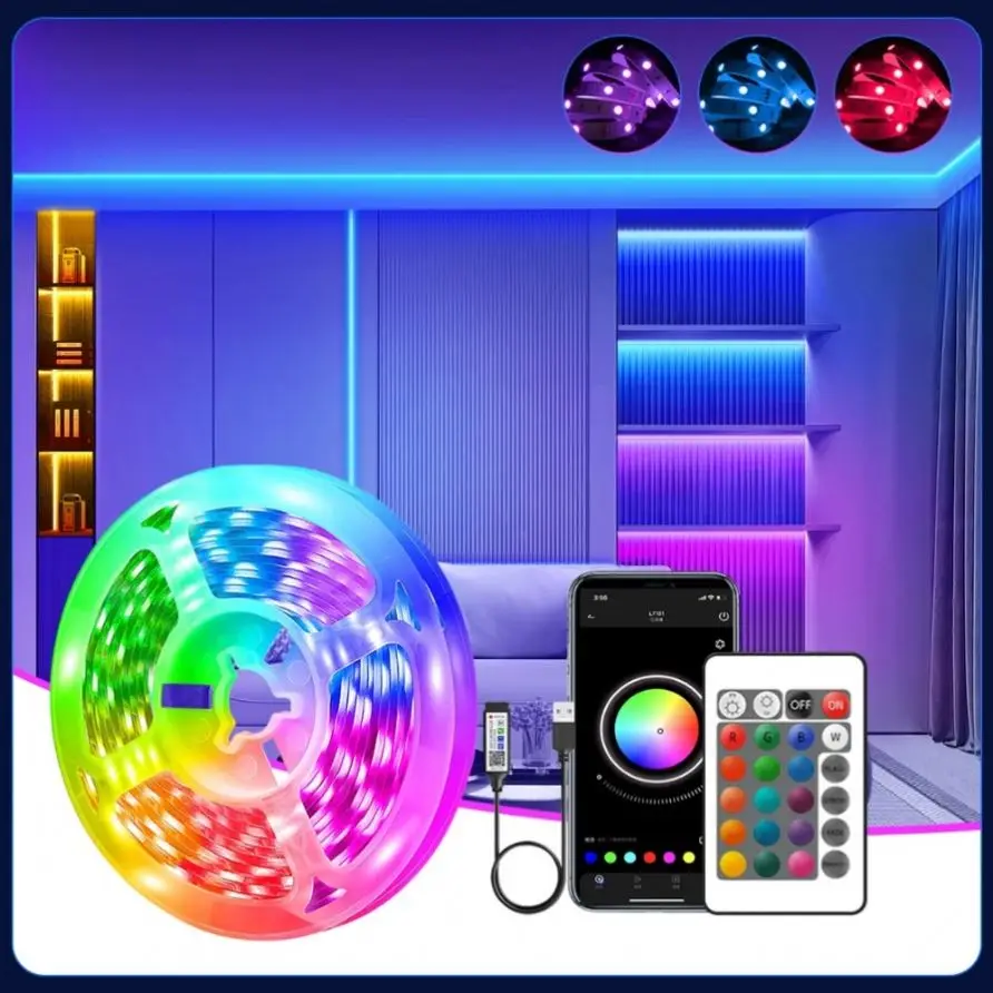 Tuya Smart Rgb Wifi светодиодные полосы неоновые светильники для телевизора водонепроницаемые IP65 умные света