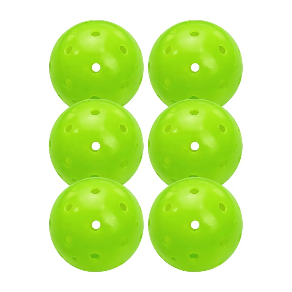 Mozkuib Pickleball Balls  Fast 40 Durable USAPA 40 Hole Neon Green  Seamless  Outdoor Pickleballs
