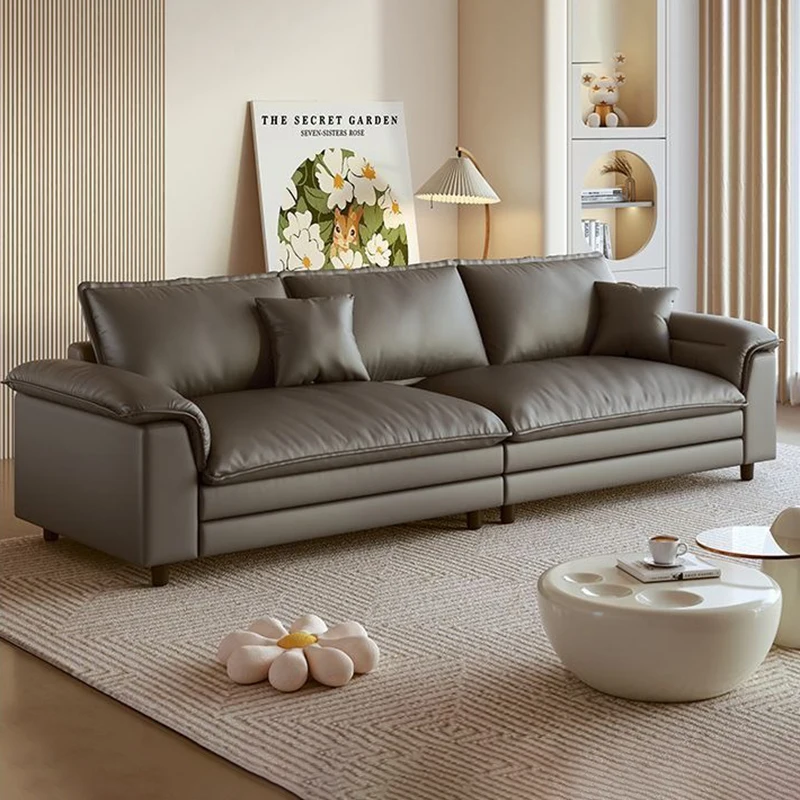 Living Room Elephant Ear Sofa 1/2/3/4/5 Seater Couch with Footstool Oversize Futon Couch Lounge Sofa Loveseat Sofa Accent Chair