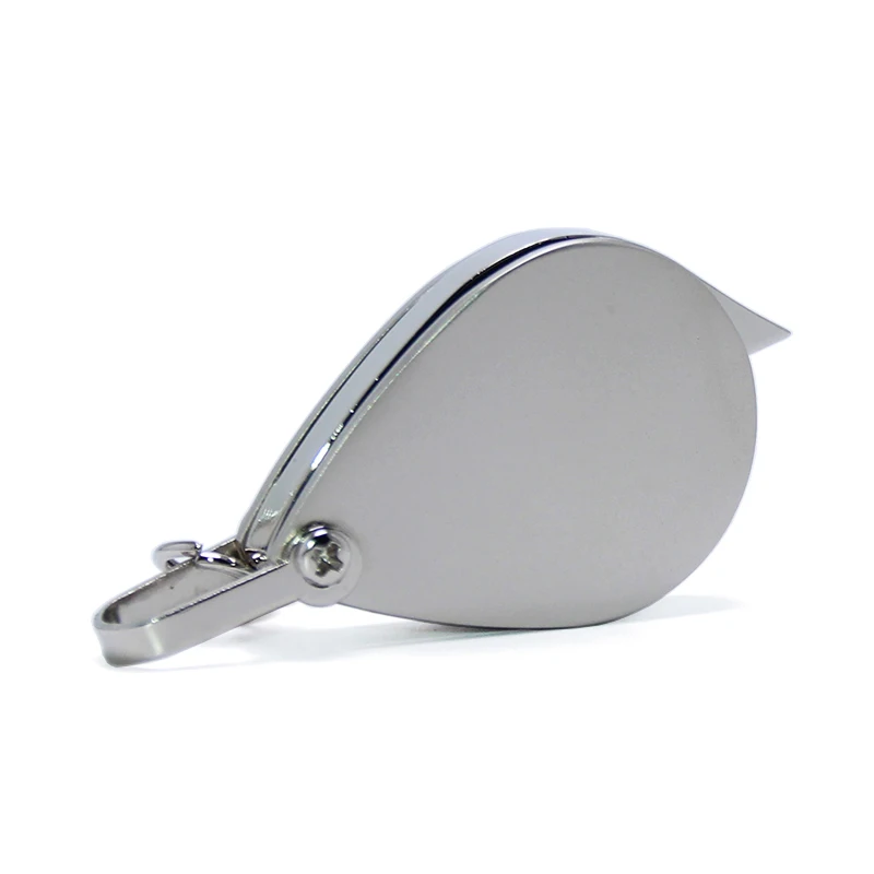 15X Magnifier Keyring Promotional Souvenir Gifts Alloy Hand Holding Key Chain Ring Holder Metal Mini Magnifying Glass Keychain