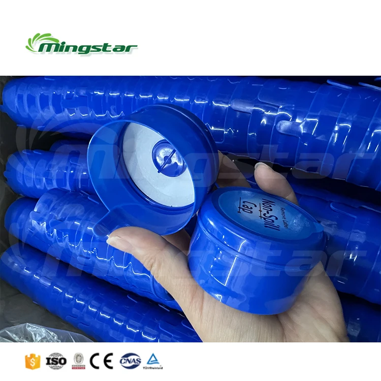 Mingstar Plastic Jar Lid Cap Cover 5 Gallon 19/20 Liter Mineral Water Bottle Caps Snap On Jug Materials Pressure Port Non-Spill