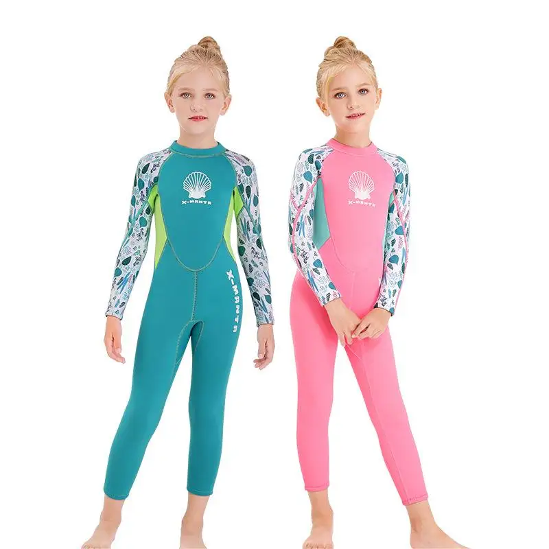 2.5MM Neoprene Swimming Kids Wetsuit Wet Suit Wholesale Custom Logo Baby Neoprene  Pink Wetsuit Kid