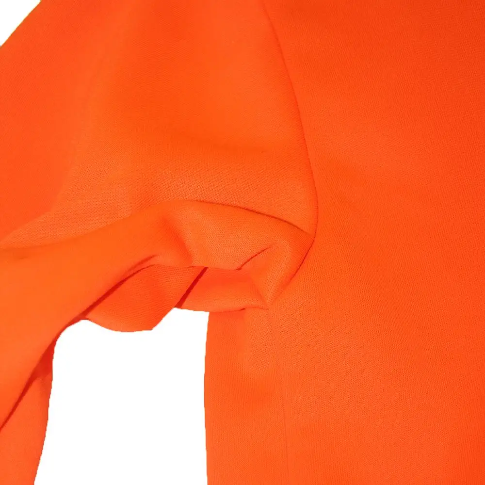 New Men High VIS HI VISIBILITY Work Fleece SWEATSHIRT Fluoresent Orange