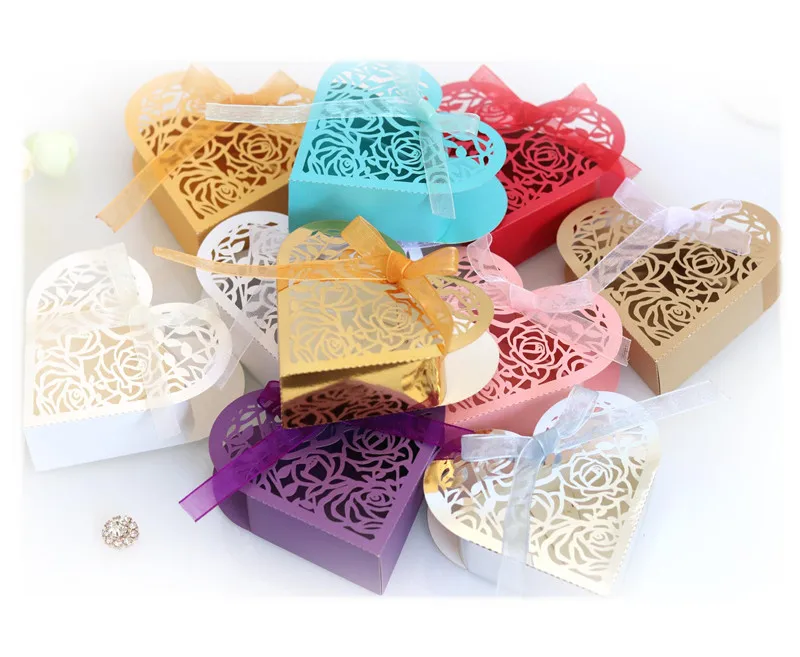 
Wedding Favors Gift Heart Candy Paper Box Chocolate Paper Box for Wedding Party Favors 
