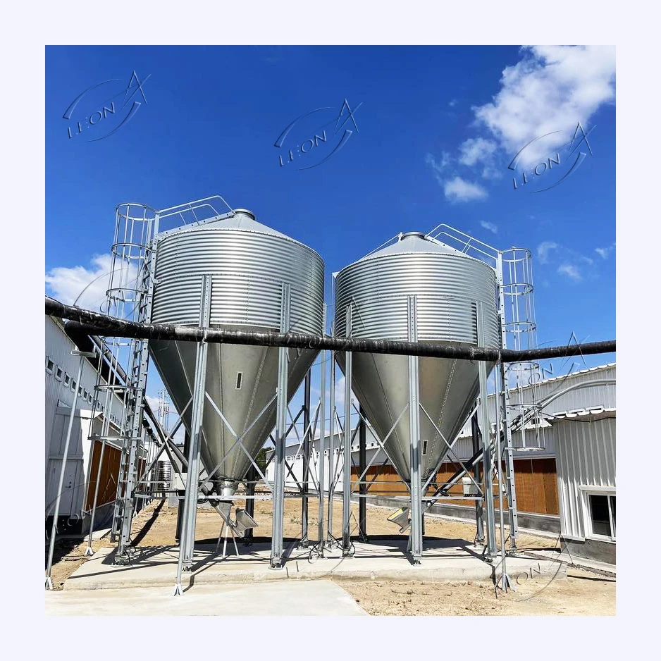 New Condition Steel Feed Silo for Poultry Livestock Farm Grain Storage Silos with Core Motor Component for Piglet