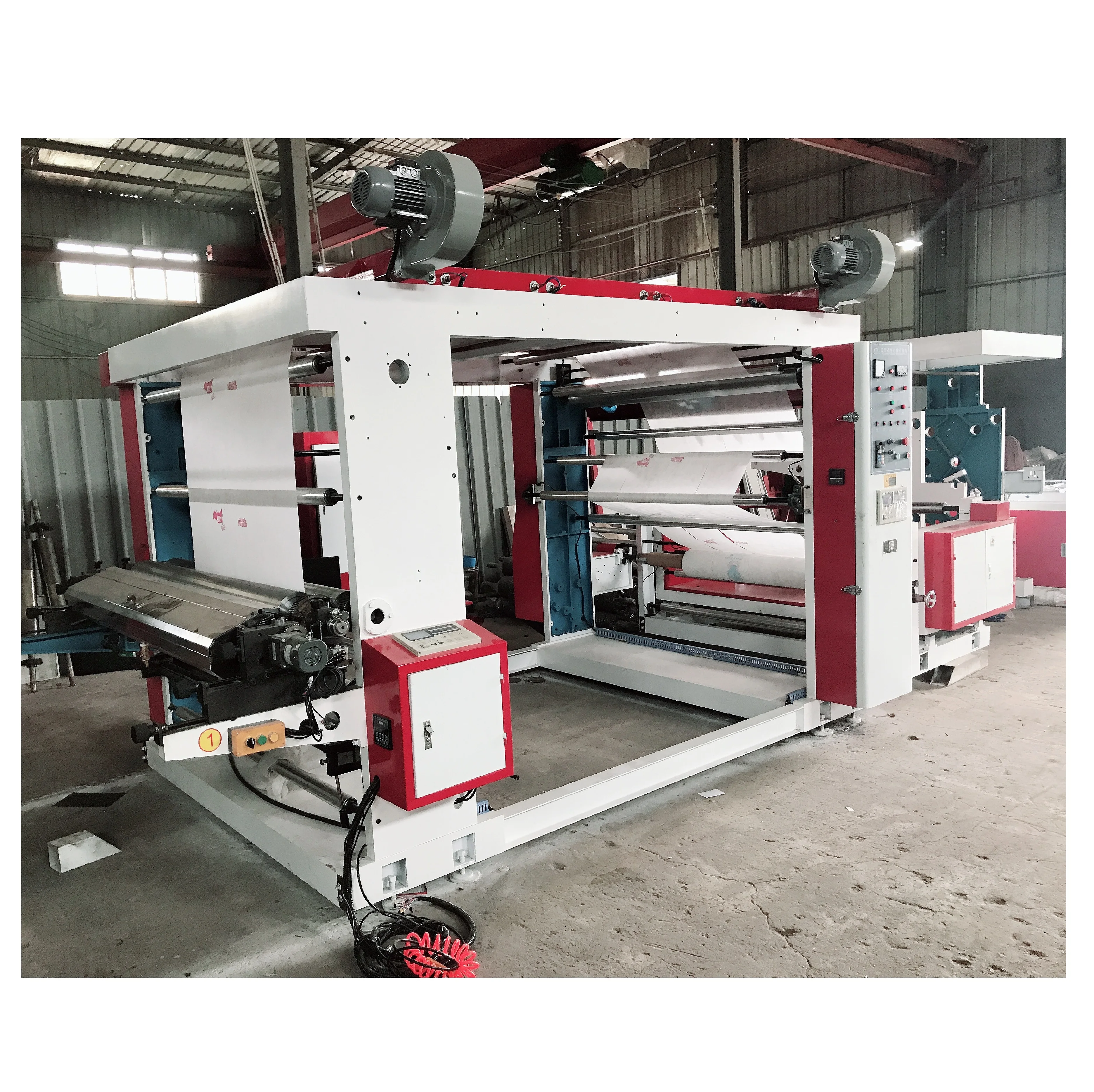 Automatic 2 Color Flexographic Printing Machine Printer for Polypropylene Plastic Bag