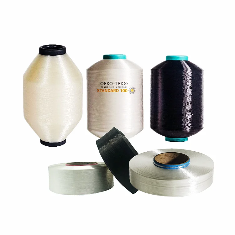 
China manufacturer nylon/ polyester low melting yarn for fly knitting shoe materials 100D 150D 