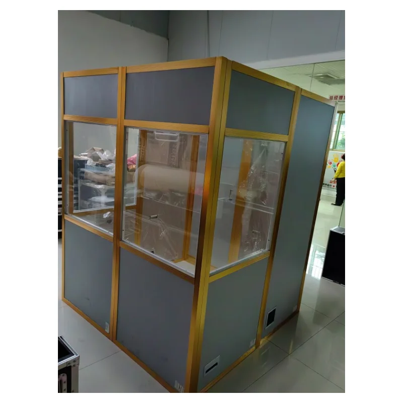 Translation Equipment Simultaneous Interpretation Language Distribution Conference Room Sound System 3 Person Interpreter Booth