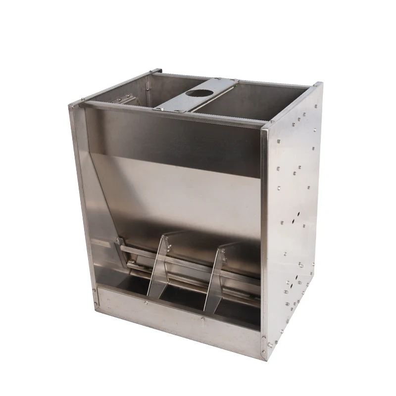 Best selling stainless steel piglets for pig double side sow pig feeder trough