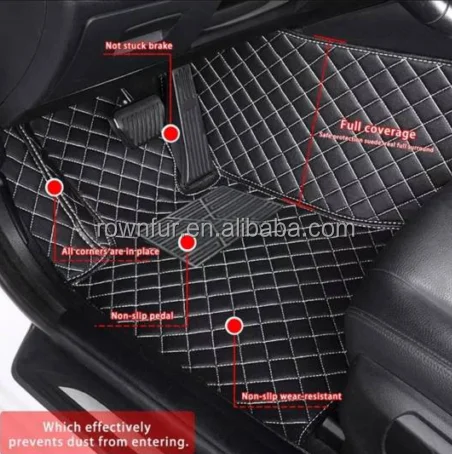 Car Floor Liners 360 Fit Design Durable Leather Car Floor Mat For DAF/BMW/Toyota