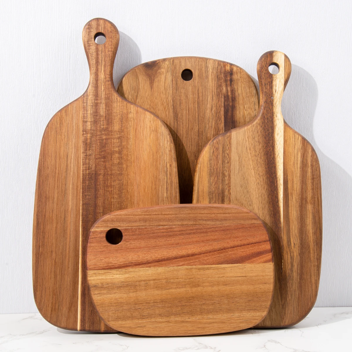 Customization Classic Acacia Wood Serving Charcuterie Board Cutting Cheese Board set for Food Preparation