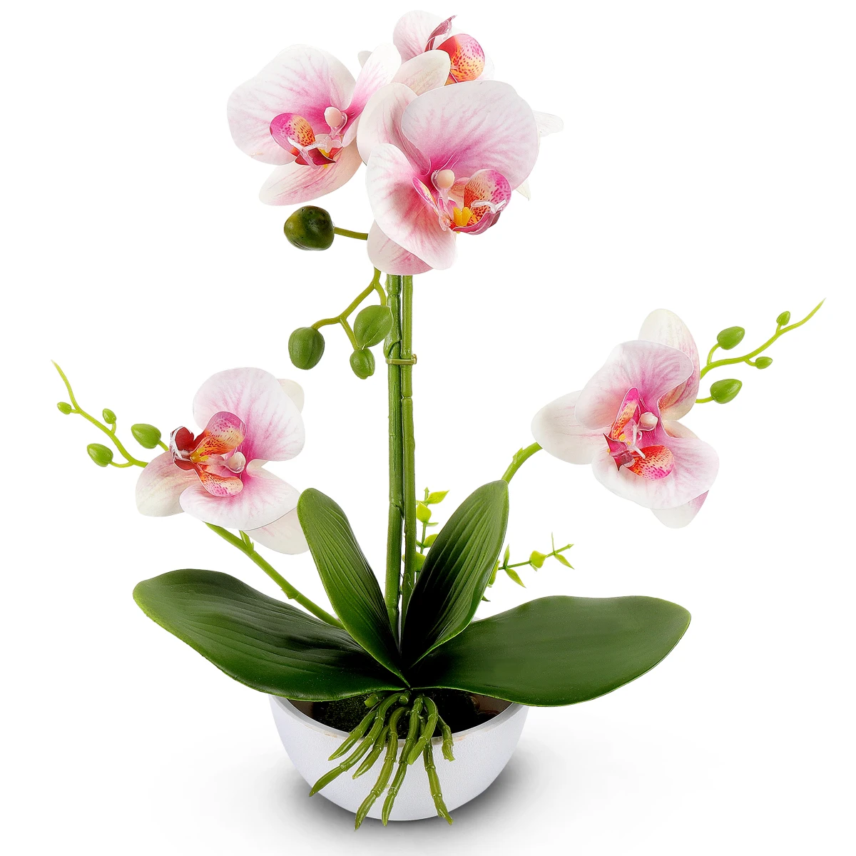 2021 Factory direct sales Real Touch Artificial Pu Orchid Flowers Butterfly Orchid Branch for Decoration  Wedding Gifts