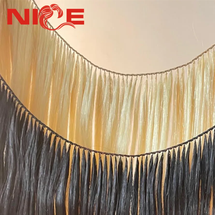 New arrival fashionable popular 100% virgin cuticle aligned feather hair extension/ no tip hair extension wig