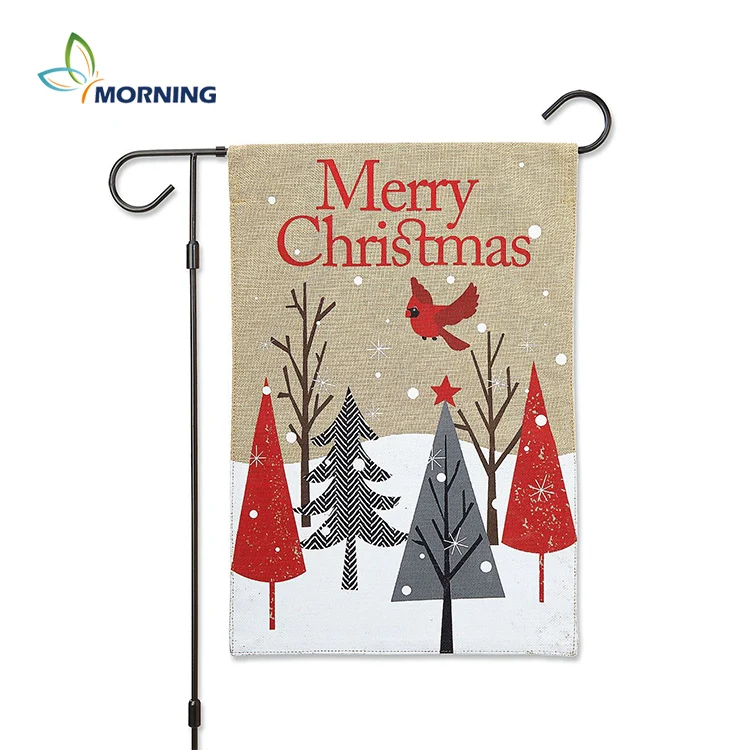 winter decrate garden banner celerbrate gift Digital Printing 12 X 18 garden Flag 30*45CM Double side yard Small American Flag