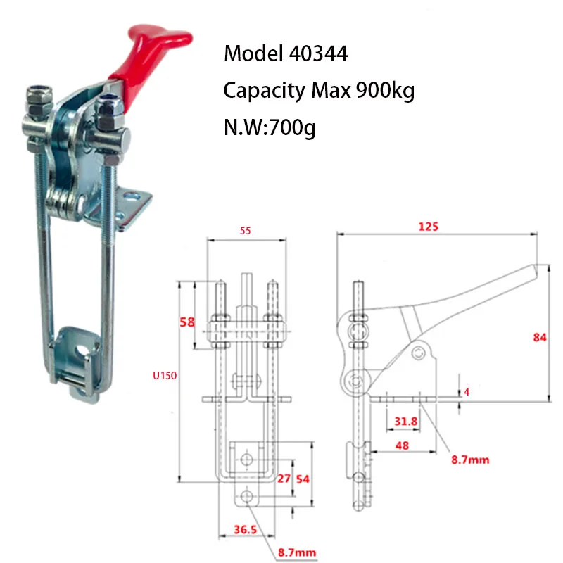 Mini latch 90 degree quick release toggle 40324 small latch toggle clamp with galvanized