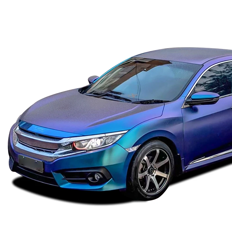 PVC Chameleon car wrap laser color car body sticker chrome vehicle wrap vinyl