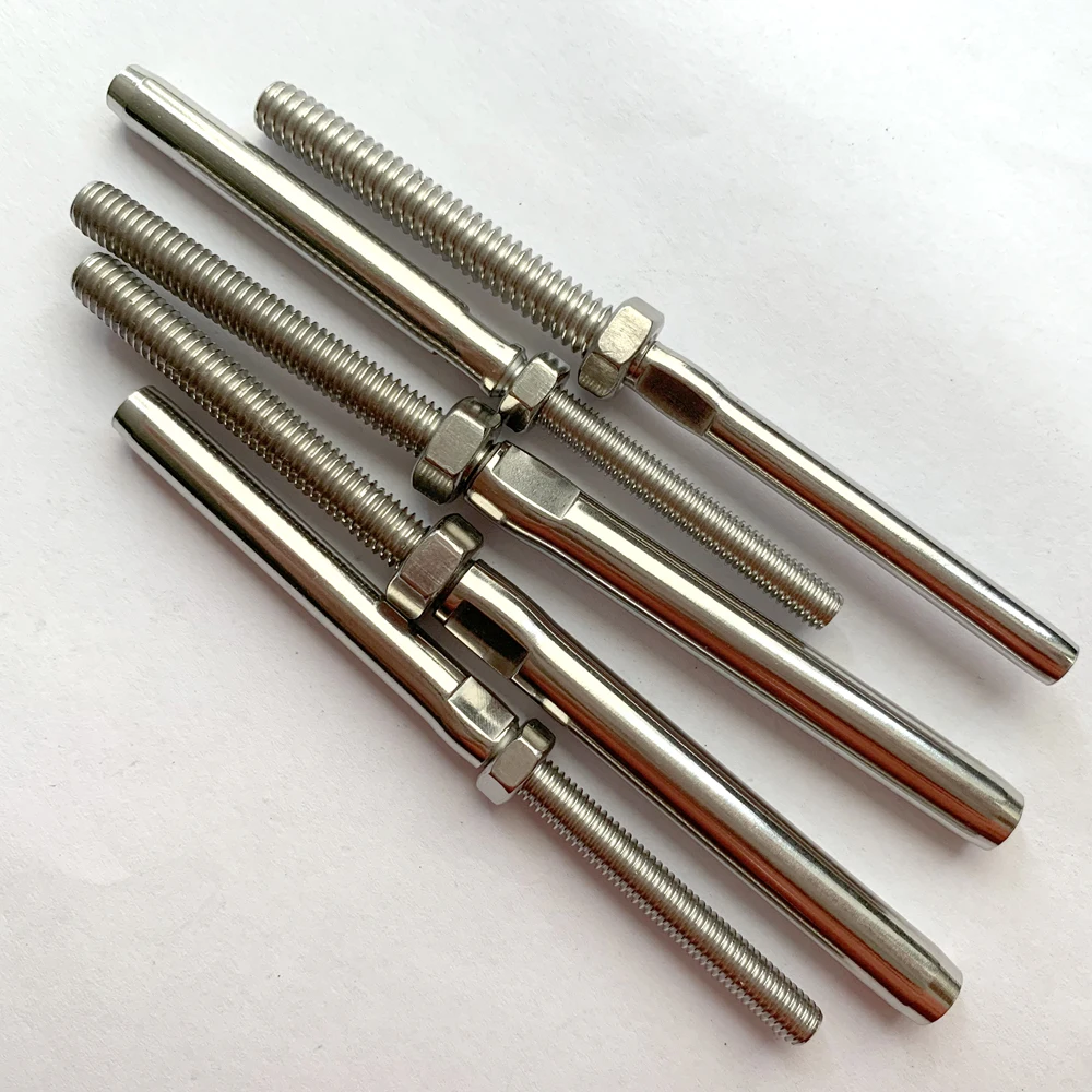 Rigging Hardware Tension Fitting Wire Rope Accessories Stainless Steel Swage Stud Thread Terminal