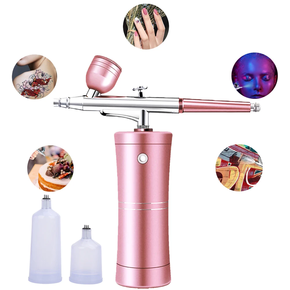 Wholesale Custom Cordless Airbrush Tattoo Paint Spray Gun for Cake Mini Airbrush Kit with Compressor Nail Airbrush Machine
