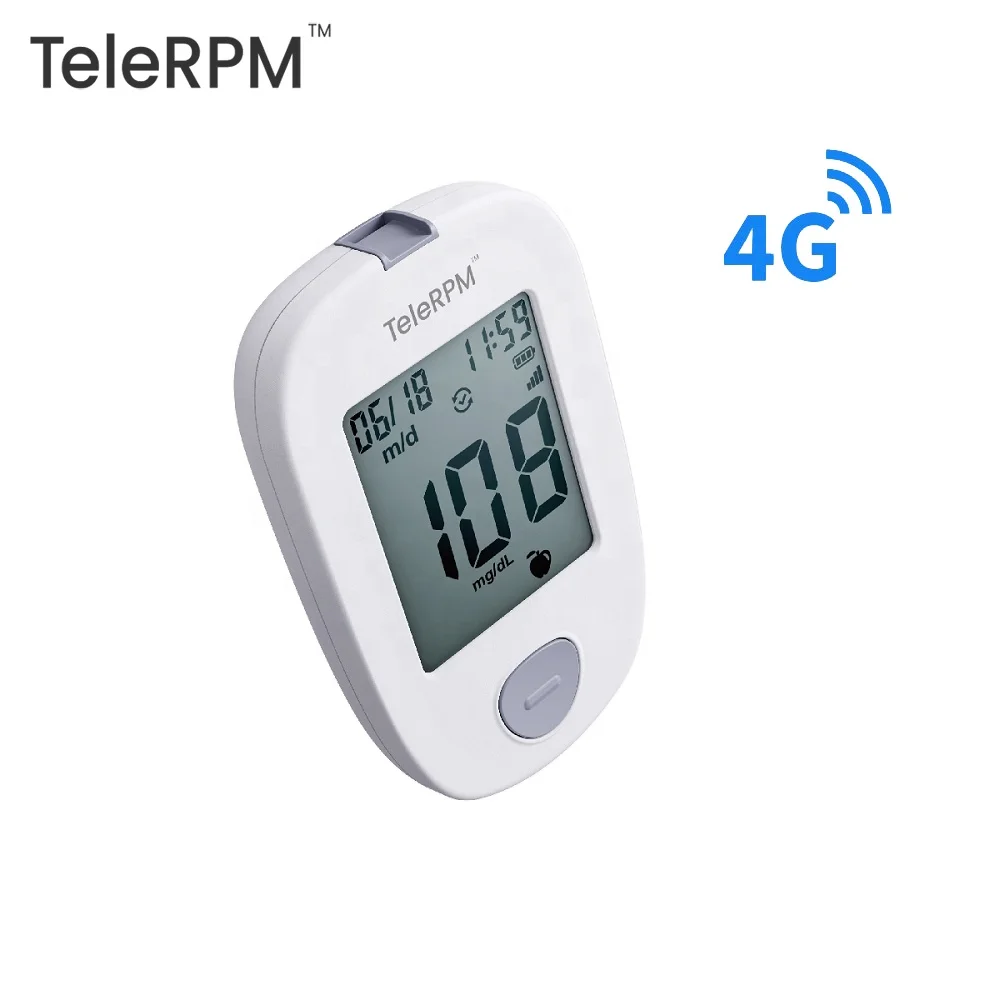 Высококачественное домашнее Медицинское Устройство BGM TeleRPM с дистанционным управлением 4G глюкометр технологией коррекции HCT