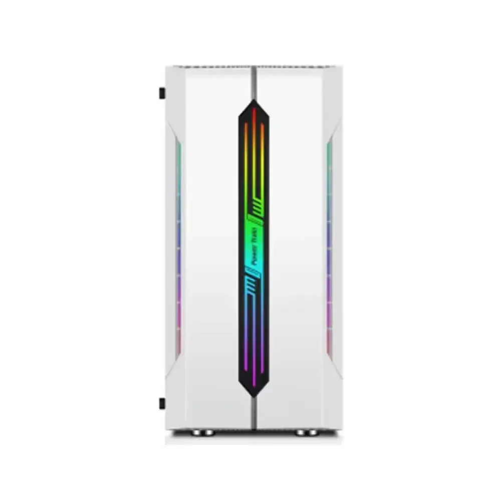 ES280 RGB White ATX Computer Case 240 Water Cooled Supports 8-Fan Position for Competitive Gaming and Micro ATX Motherboard